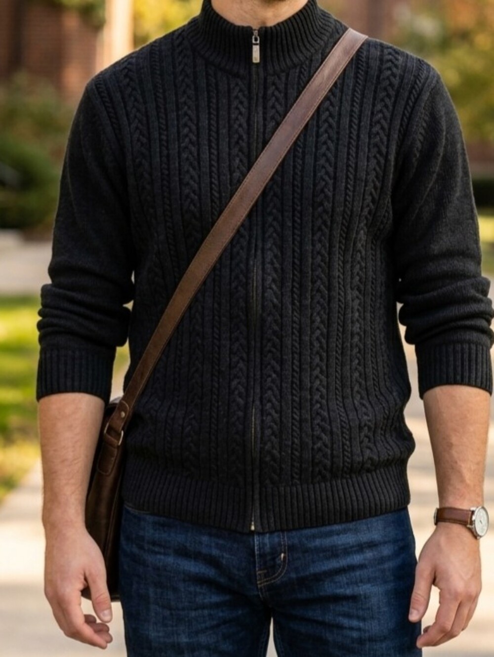 Alex Cannon Men's  Zip-Up Sweater